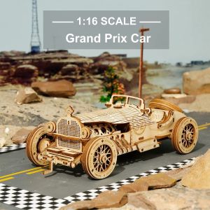 Đồ Chơi Lắp Ráp Bằng Gỗ 3D Robottime Xe Jeep Quân Sự Army Field Car (Tỷ lệ 1:16) - Đồ Chơi Cho Bé