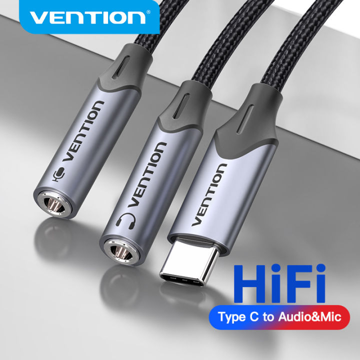 Vention USB C Male to TRS Audio&Mic Jack Adapter Type C to
