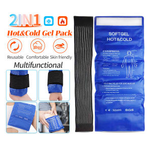 Reusable Ice Pack Gel Bag Gel Pack Compress Insulated Dry Cold Ice Bag Knee Ice Wrap Reusable Microwaveable