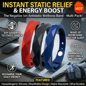 Magnetic Bracelet Anti-static Negative Ion Sports Bracelet Silicone Waterproof Sports Bracelet Energy Balance Couple Bracelet Anti Fatigue Band Wrist