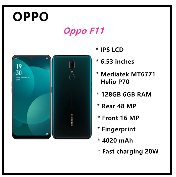 Oppo F11 48 And 32 Mp Camera Mobile Oppo F11 6GB Ram 128GB Rom