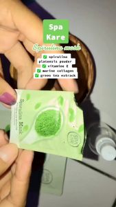 Masker Spakare Spirulina 100% Original Masker Wajah Masker Glowing Anti Jerawat