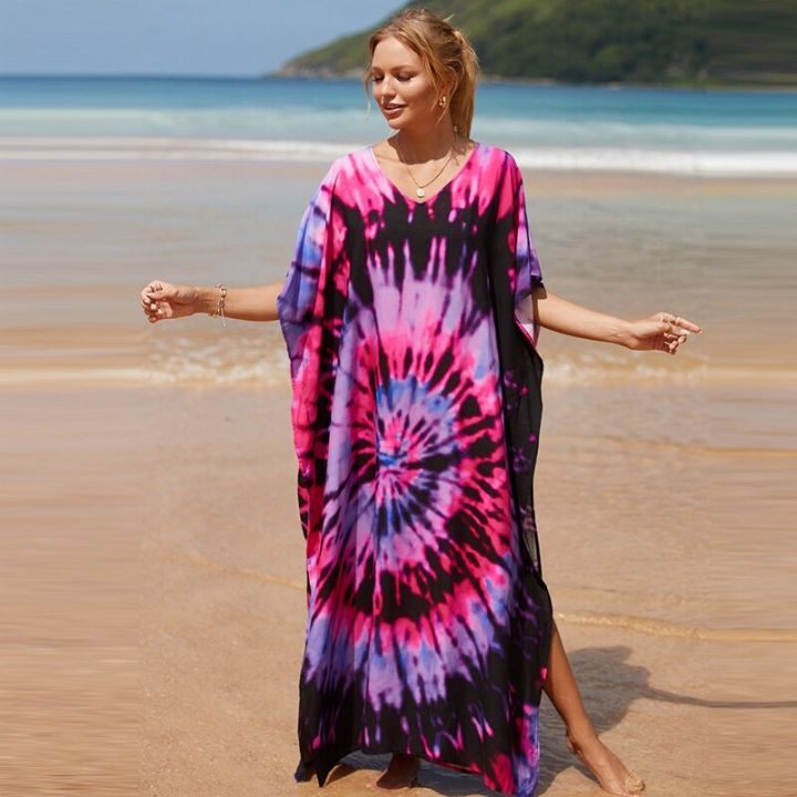 Oversize Bright Sea Of Colors Kaftan main image 1