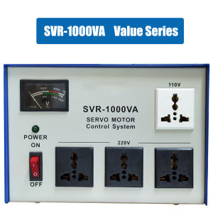 1500/1000 AVR Automatic Voltage Regulator 1500watts SVR-1500VA Servo Type AVR Time Delay Safe and stable effectively protect electrical damage avoid current impact prolong the life of electrical appliances