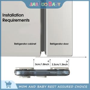 JiaShuo Baby Toy 1PC Nhà Tủ Lạnh Khóa Tủ Lạnh Tủ Đông Cửa Bắt Khóa Toddler Trẻ Em Tủ Trẻ Em An Toàn Khóa Cho Bé An Toàn Khóa Trẻ Em