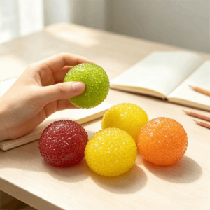 COSE Slow Rebound Crispy Skin Ball Soft Sensory Calming Squishy Fidget Toy Handmade Creative Ice Cracked Crystal Ball Office Desk Decor