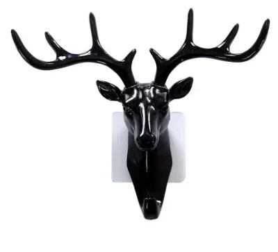 Móc treo đồ dán tường hình đầu hươu decor nhà cửa siêu sang chảnh Móc dán tường chịu lực treo vật dụng gia đình