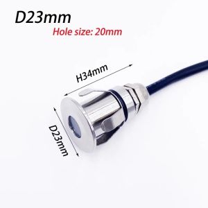 Đèn hồ bơi bằng thép không gỉ chống nước IP68 LED DC12V 24V đèn chiếu điểm nhỏ đèn âm đất cho cầu thang lối đi sân vườn sân thượng