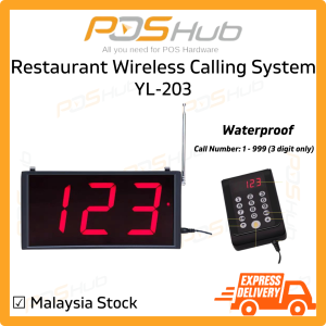 Number Calling System Restaurant Cafe Wireless Keypad Wireless Number Display Call Device