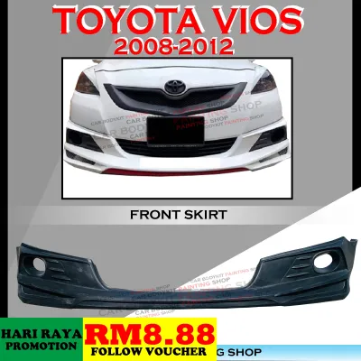 TOYOTA VIOS NCP93 2008-2012 DRIVE 68 FULL SET D68 SKIRTING (FRONT SKIRT SIDE SKIRT REAR SKIRT) PU GETAH BODYKIT