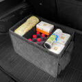 For Audi Storage Box with Lid，Luxury Alcantara Storage Box Car Trunk Organizer For Audi A3 A4 A6 Q2 Q3 Q5 Q7 Universal. 