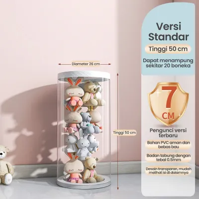 Hadiah Doll Storage Bucket Gaya Ritsleting/Tabung Penyimpanan Boneka/Storage Bucket / Boneka Tempat Penyimpanan/ Kotak Mainan Anak/ Doll Houses/Penyimpanan
