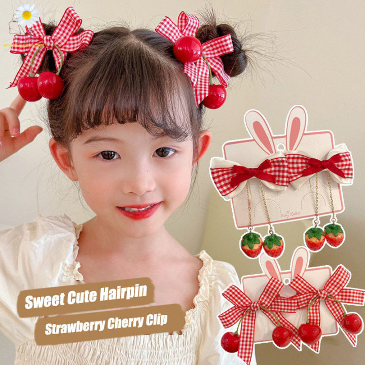 Original Vintage Red Bow Hair Clip A sweet... - Depop