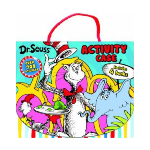 Dr Seuss 4 Books Activity Case Gift Set with 700+ Stickers & Colouring Mazes & Puzzles For Kids