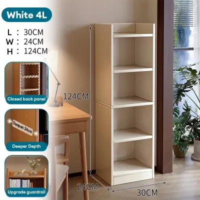 3/4 Layers Cabinet Storage Cabinet for Home Furniture Wood Practical Cabinet Bookcase Bookshelf Showcase