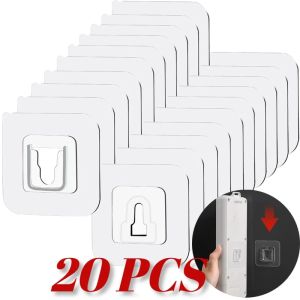 Dropshipping ที่แขวนติดผนังตะขอแขวนผนังโปร่งใสจุกดูดตัวแขวนแบบสุญญากาศกาวสองด้านที่แขวนติดผนังกาว