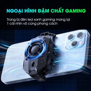 Quạt tản nhiệt điện thoại sò lạnh MEMO DLA7 gaming led rgbchống ồn chế độ AI nhân tạo làm mát nhanh tránh nónggiật lag bảo hành 12 tháng lỗi đổi mới trong 7 ngày đầu tiên