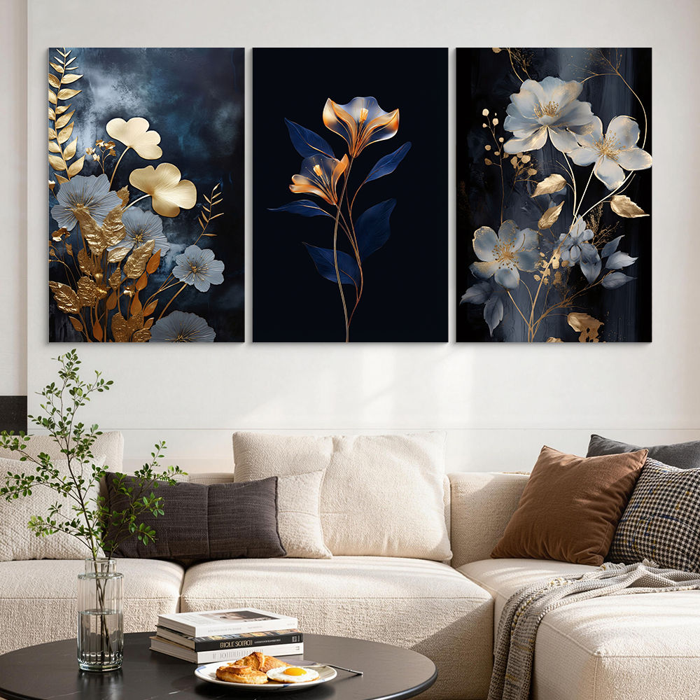 Minimalist Botanical Wall 3pcs Art Wall Decoration Painting House ...