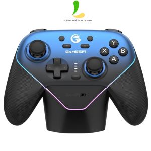 Tay Cầm Chơi Game Gamesir SUPER NOVA - Gamepad Không Dây Có Dock Sạc Hall Effect Và Đèn LED Ngầu