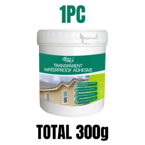 Transparent Waterproof Sealant Adhesive 300g- DIY Roof Wall & Bathroom Leak Repair for Rainy Season