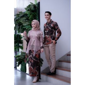 BAJU COUPLE DAN FAMILY / KEBAYA /DRESS /Gamis 2026 kebaya couple pasangan terbaru ( SUDAH DENGAN ROK + SELENDANG YA KEBAYANYA) ANNISA BROWN