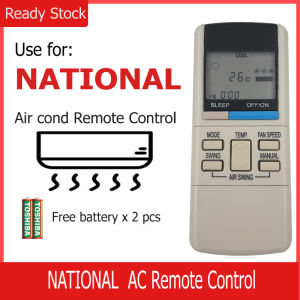 Replacement Remote Control for National Aircond / Air Conditioner + 2 Batteries (Compatible Remote Controller)