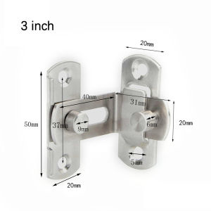 3/4" Right Angle Door Latch Hasp Barn Door Barrel Bolt 90 Degree Sliding Gate Safety Lock With Screws for Door Window Closet Barn Door
