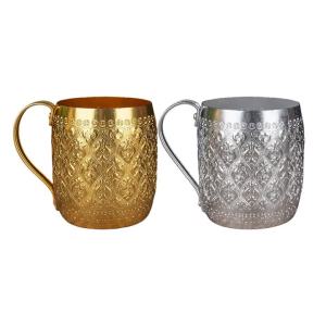 Kirilgu Unique Thai Crafted Ice Cup For Refreshing Drink In Tin Aluminum Alloy 2B5Z7