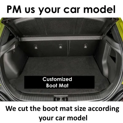 Boot Mat for All Vehicles (Sedan/Hatchback/SUV/MPV) Custom Made/Car Carpet Car Coil Mat Car Floor Mat