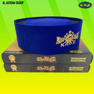 Peci Kopiah Songkok Merah dan Biru AC Bordir NU Anak dan Dewasa Murah Berkualitas