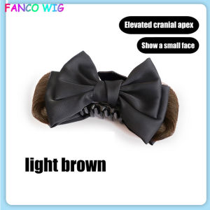 วิกผมผู้หญิงผูกโบว์หัวเจ้าหญิงคลิปคว้าผมปลอมสไตล์โบราณสิ่งประดิษฐ์วิกผมสำหรับคนขี้เกียจการต่อห่วงรองผมสำหรับผู้หญิง