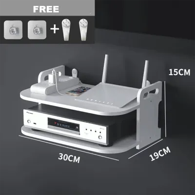 MODEM WIFI ROUTER RACK HOLDER WALL MOUNT DVD PLAYER RACK TELEPHONE TV SET-TOP BOX SHELF RAK MODEM WIFI 置物架