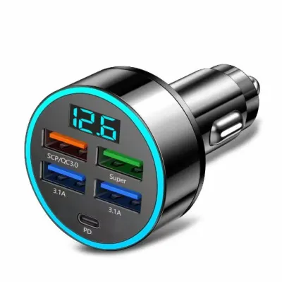 Car Charger Mobil Fast Charging- QC3.0 Charging Voltage Detection & Smart Chip Technology