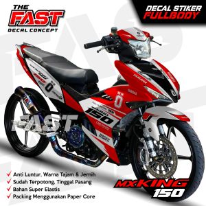 Decal MX KING 150 OLD Fullbody Ohlins Racing Cutom Sticker Striping Decal Yamaha MX KING LAMA Sticker Decal JUPITER MX KING LAMA Sticker MX KING OLD  striping MX KING OLD YAMAHA Ohlins Racing Custom