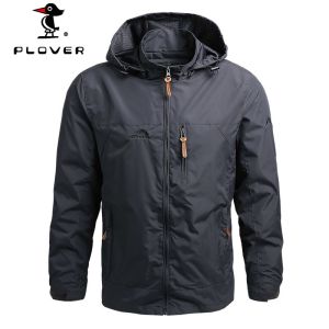 Jackets For Men PLOVER Military Rain Casual Sport Waterproof Riding Tactical Outerwear hoodie Windbreaker Jacket Coat