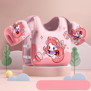 Aoduoyaya Kids Swimming Buoyancy Vest with Adjustable Arm Floaties Swim Rings Pool Water Safety Learning Aid