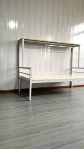 Customize mini room bed frame with clothes hanger/customize store room bed frame/customize bobm shelter bed frame /unity room bed frame/helper bed frame/ bobm shelter bed frame