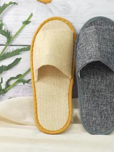 [Free Shipping] Half-Covered Cotton-Linen Slippers For Men And Women Thickened And Non-Slip Suitable For All Seasons Beauty Salons Hotels And Home Hospitality