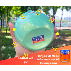 Sơn xe máy HYPER SH Mode màu xanh bạc hà 1K (Code H-148L H-148P) sơn thơm công nghiệp