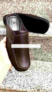 [FreeshipMAX] Giày không gót nam mẫu mới màu nâu da mềm đế khâu sẵn rất chắc chắn mã SP18