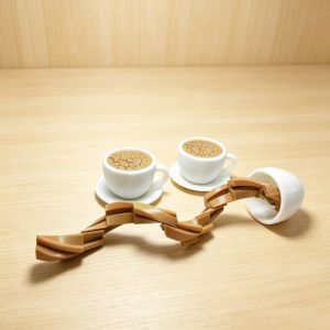 PWD0442 Realistic Coffee Cup Fidget Toy 3D Printed Novelty Coffee Spill Fidget Toy Portable Creative Coffee Cup Sensory Toy Improving Focus