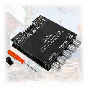 ZK-TB21 2.1 Channel Bluetooth Amplifier – 160W*2+220W TDA7498E Subwoofer para sa Car & Home Audio