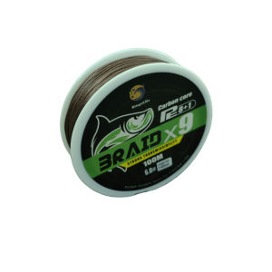 Bingolife Senar Pancing Leader PE X9 Fluorocarbon 100m Cokelat Braided Fishing Line Halus Lembut