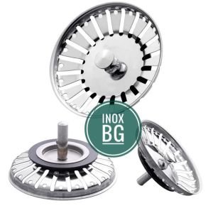 Nắp Chặn Rác Bồn Rửa Chén Đường Kính 83mm chất liệu Inox304