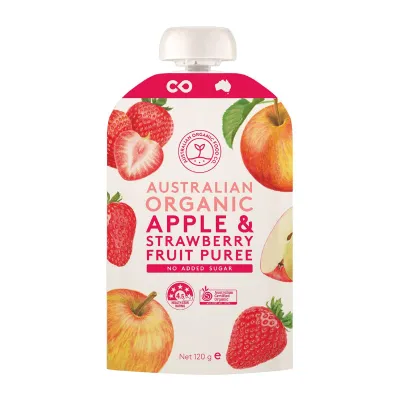 Australian Organic Food Co. Apple Strawberry Fruit Puree