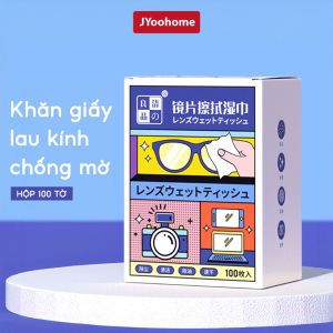 [HCM] Hộp 100 miếng khăn lau nano hàng loại 1 KAMI NACHI dùng 1 lần - Chống bám hơi nước chống mờ sương cho kính