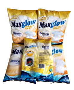 MAXGLOW Detergent Powder with Bleach (Yellow Pack) Wholesale Price - 5 pieces of 1 Kg/pack