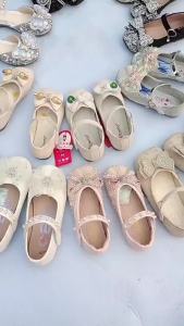 [Free Shipping] Girls Crystal Princess Shoes Silver Girls Runway Show Piano Evening Dress High Heels School Stage Performance Shoes