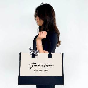 [SG Seller] Personalised Shopping Bag | Custom Canvas Tote Bag | Customized Birthday Gift