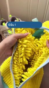 Túi giặt giày lông nhung tiện lợi - Giặt máy nhanh sạch bóng - Không hư form giày & máy giặt